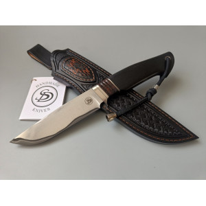 ЧОРНА СПЕКА ніж ручної роботи майстра Сергія Дрозда, сталь - ламінат, в центрі ДІ103МП™ в обкладках 95Х18, 66 HRC. Photo 3